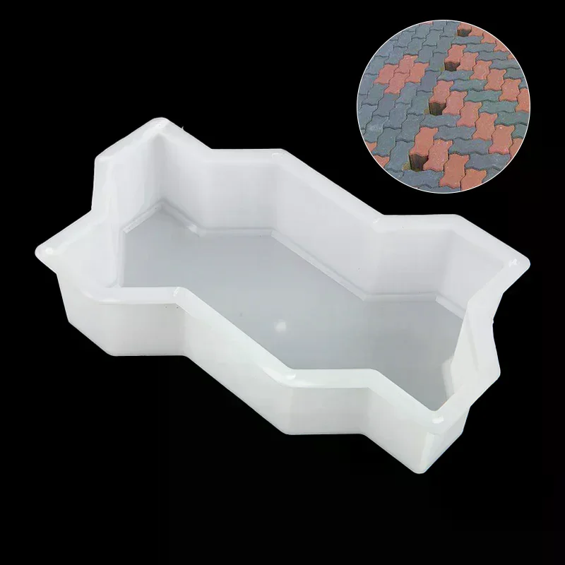 Path Maker Concrete Molds Garden Pavement Mold Road Path Paving Brick Mould DIY