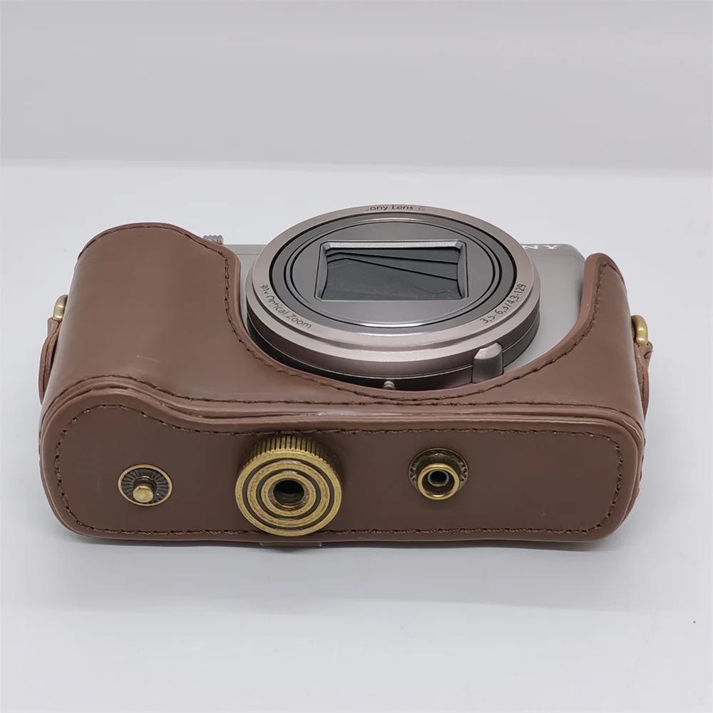 PU Leather Camera Case Bag for Sony Cyber-shot DSC-HX50 HX50V HX60