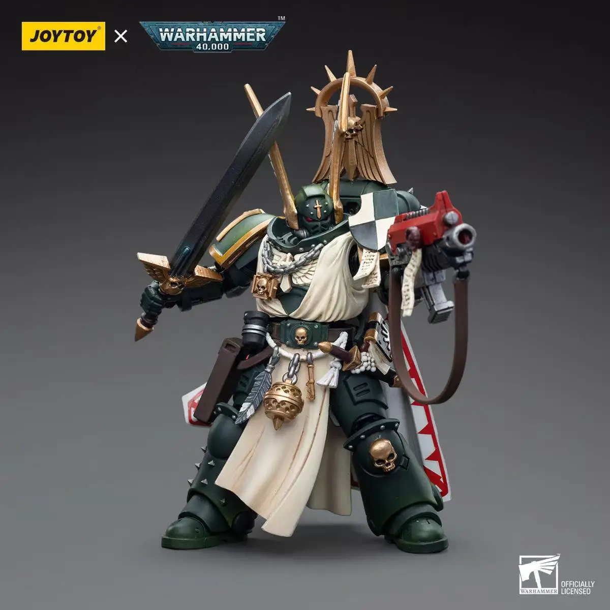 JOYTOY Warhammer 40K 1/18 عمل الشكل الملائكة المظلمة ماستر لازاروس شخصيات كرتونية اللعب جمع نموذج