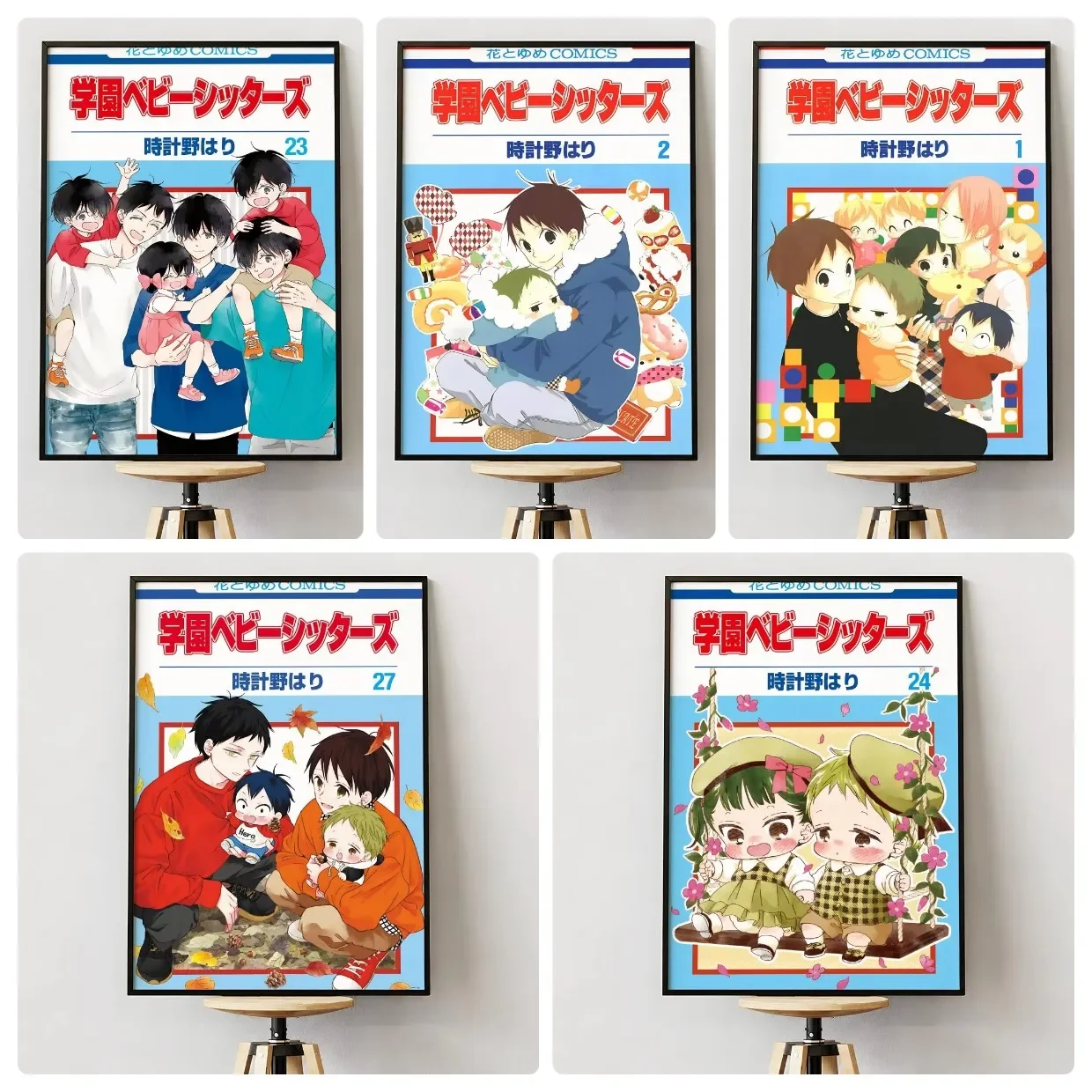 5D Diamond Painting Gakuen Babysitters Anime Character No Frame Diamond Art Kit DIY Mosaic Picture Home Wall Decoration Art Gift