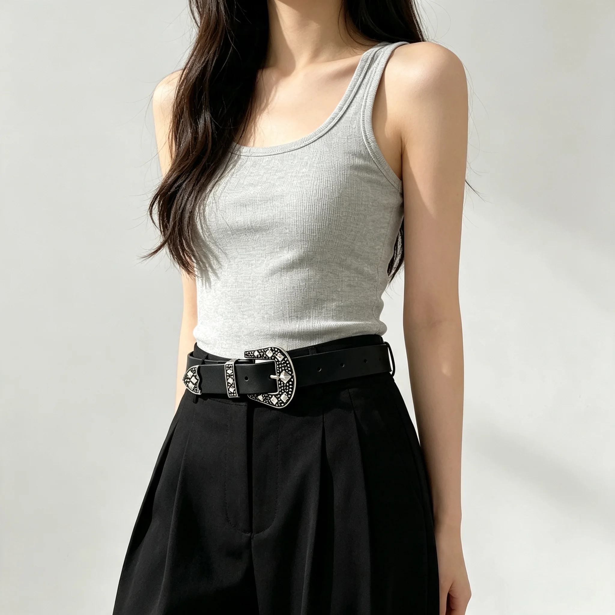 1 piece of women's belt, simple Y2K Bohemian style, suitable for jeans, daily leisure, going out, commuting