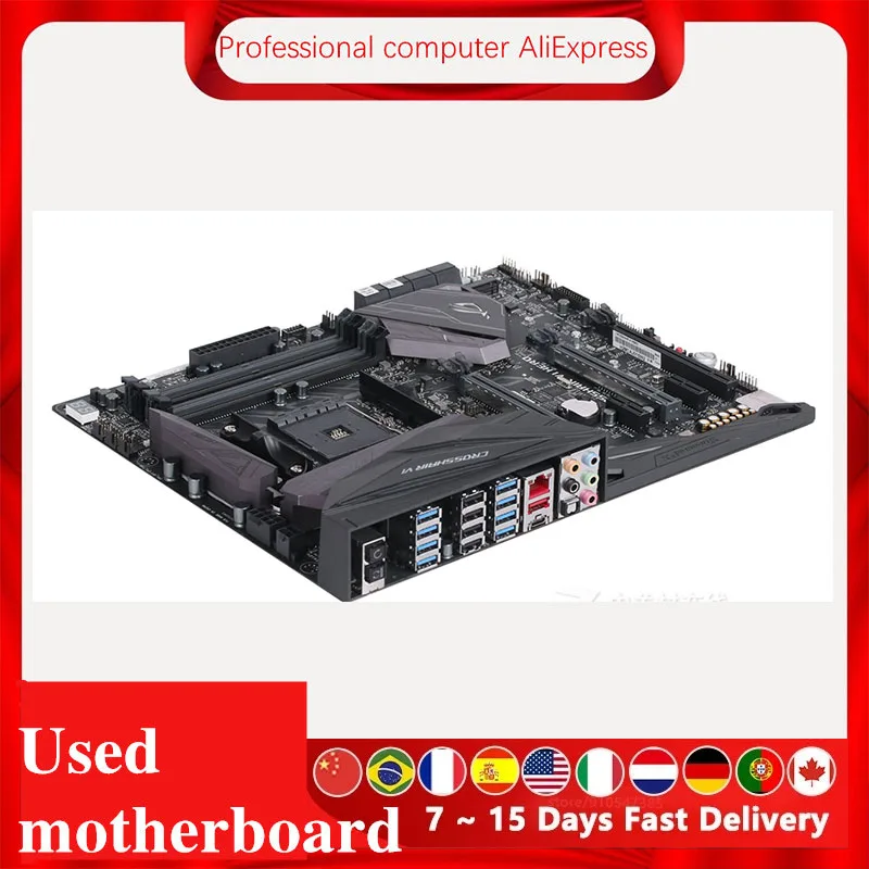 Carte mère ASUS ROG CROSSHAIR VI HERO, composant PC, socket AM4 DDR4, pour ordinateur de bureau AMD Xsuspec, PCI-E 3.0