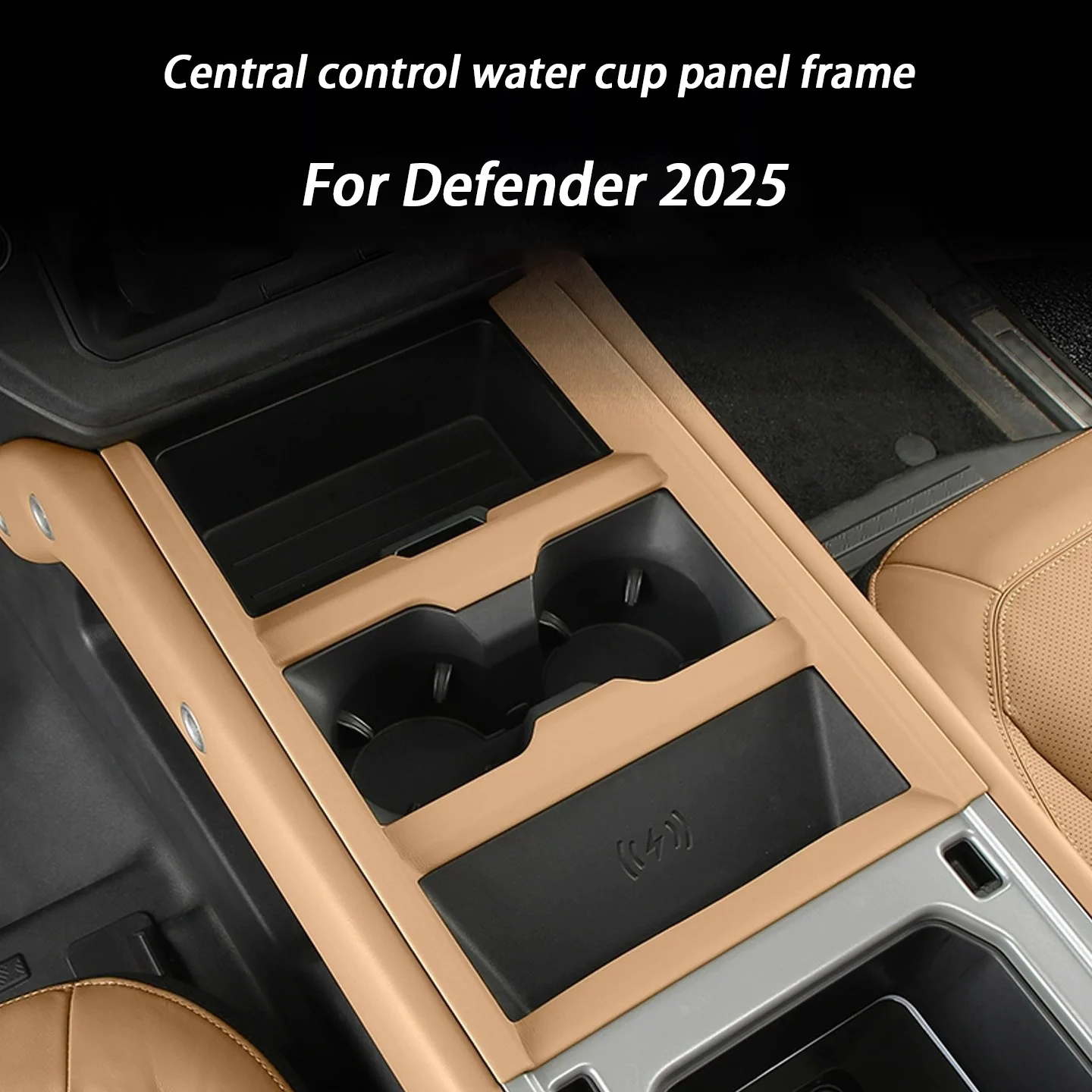 

Car Central Control Panel Water Cup Holder Storage Tank Decorative Frame Interior For Land Rover Defender 90 110 2025