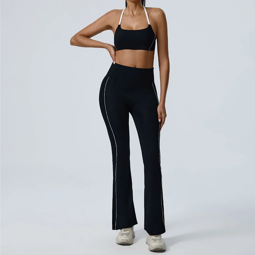 Yoga Set 2 Piece Sportswear Gym Clothes Women Sports Set Sport Bra Top High Waist Shorts Fitness Suit Running Workout Tracksuit