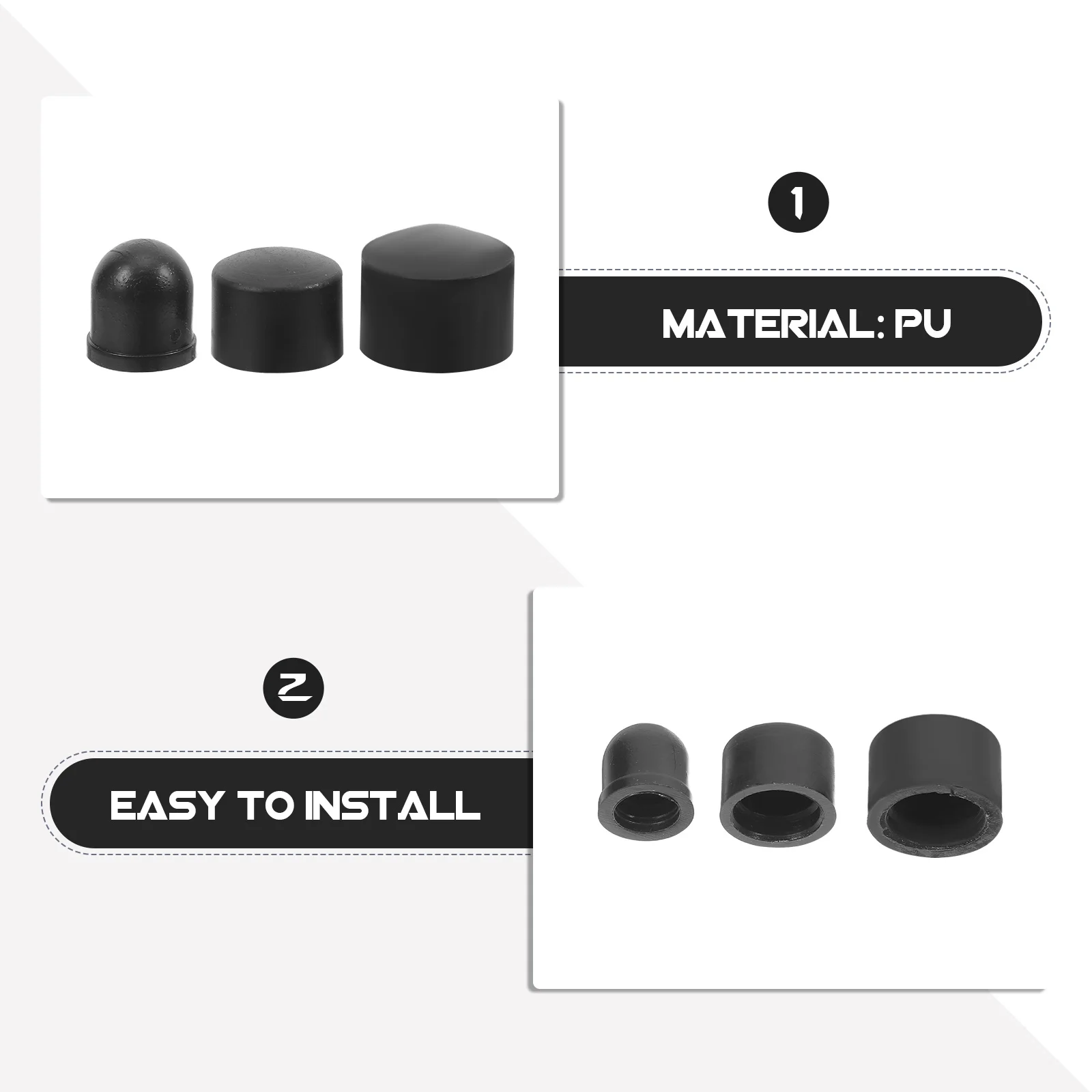 1 مجموعة 3 حجم البطانات لوح التزلج 0.47/0.63/0.71 بوصة عالية الجودة بولي يوريثان مقاومة للاهتراء حواف ناعمة Longboard الشاحنات الملحقات