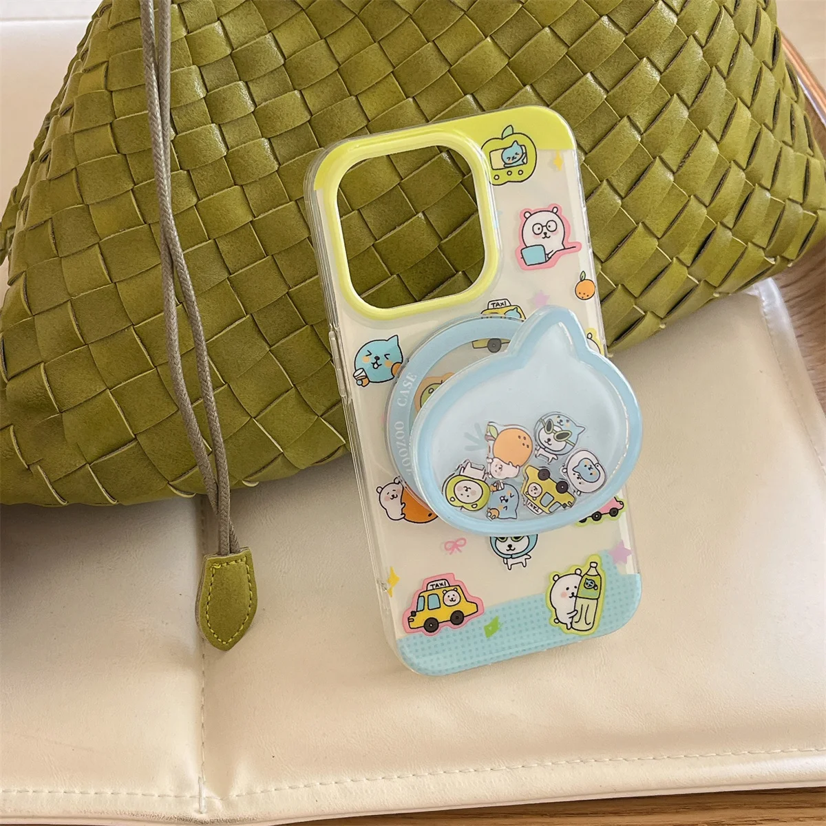 

Cute cartoon bear magnetic attraction Phone Case For iPhone 16 15 14 13 Pro Max fundas iphone 15 case Protective cover