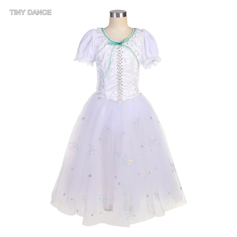 Customized Professional Tutus Short Sleeves Ballet Dance Costume Romantic Tutu Skirt Adult Stage Wear Performance Dancewear