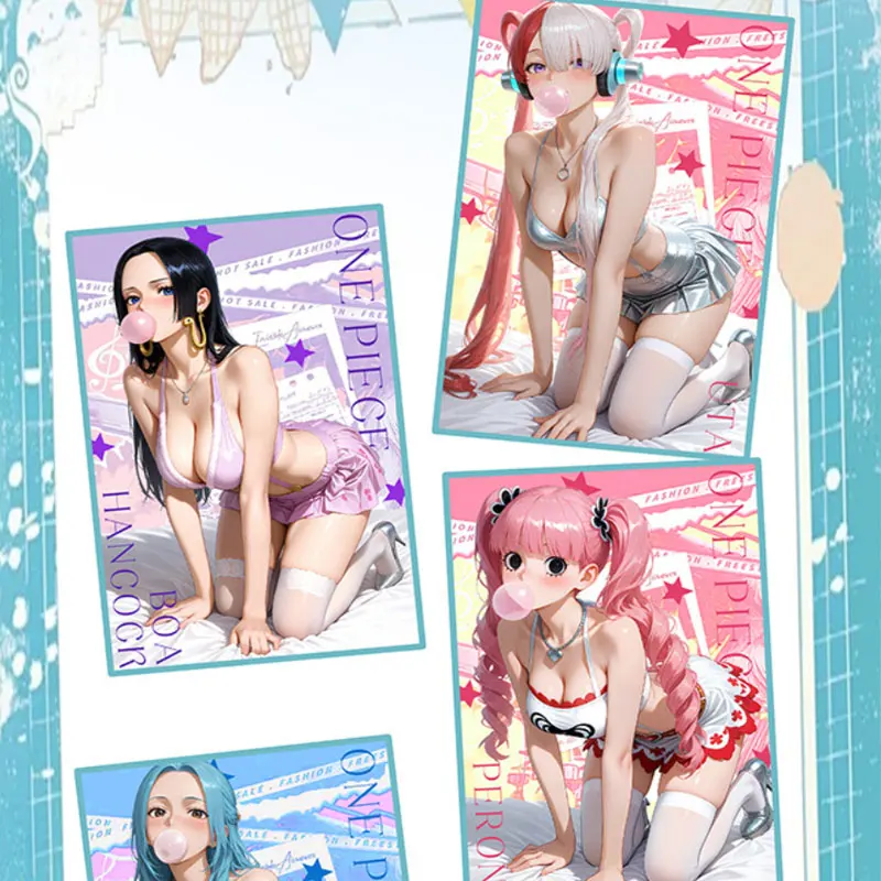 2025 ล่าสุดขายส่ง Yunmeng วัฒนธรรม One Piece Collection กระดาษสี Waifu BOA Nami Robin Doujin ของเล่น Trading ของขวัญ