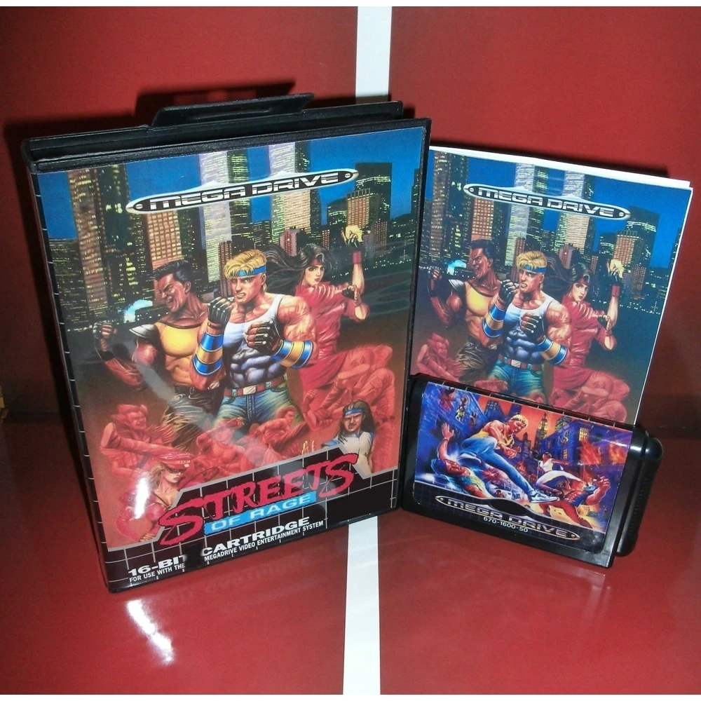 

New Arrival Streets Of Rage With EU Box And Manual Book 16Bit MD Game Card For Sega Mega Drive/ Genesis