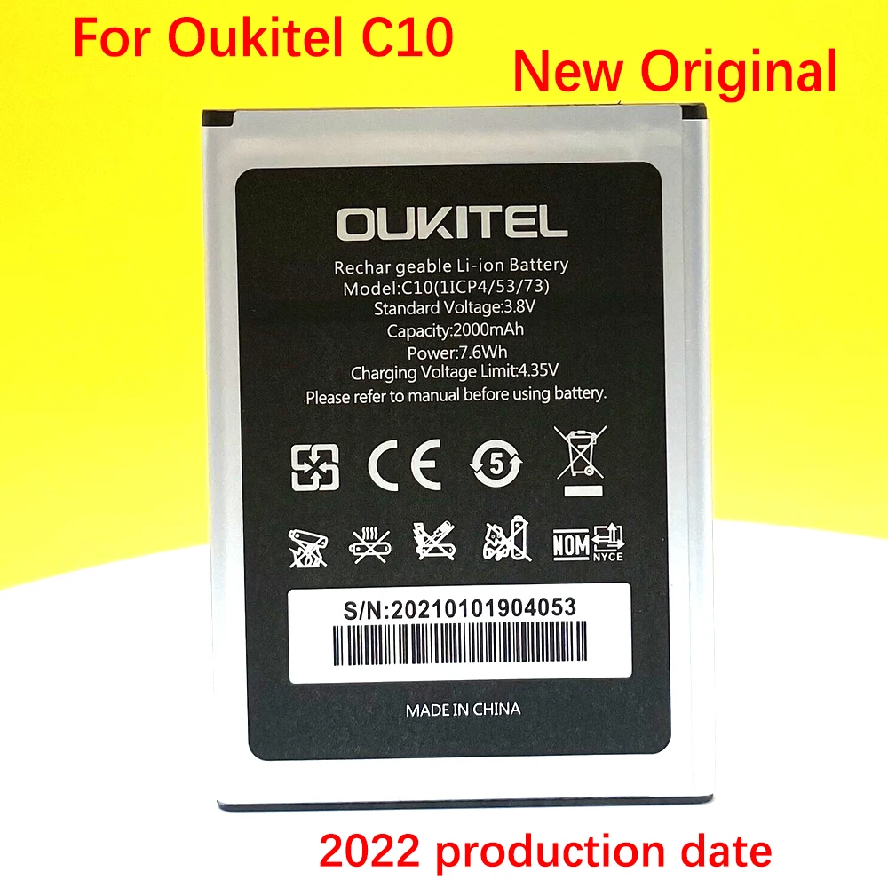 

In Stock 100% Original C 10 2000mAh Battery For Oukitel C10 Mobile Phone NEW Produce High Quality Replacement+Tracking Number