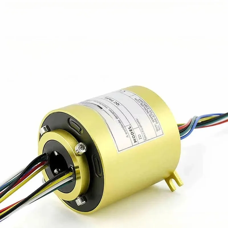 Hollow Slip Ring V0 Level Rotating Conductive Slip RingHollow Slip Collector Brush Via Hole Inner Diameter 2 6 12-way Connector