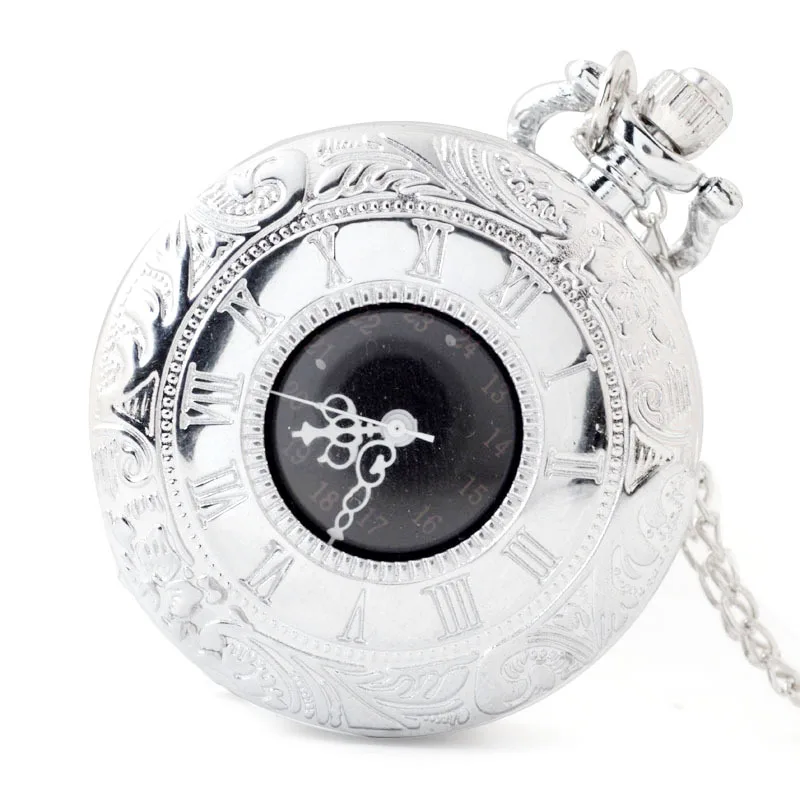 Vintage Bronze Carving Quartz Pocket Watch for Men Hollow Bird Cage Case Fob Chain Clock for Collection Gift Analog Display