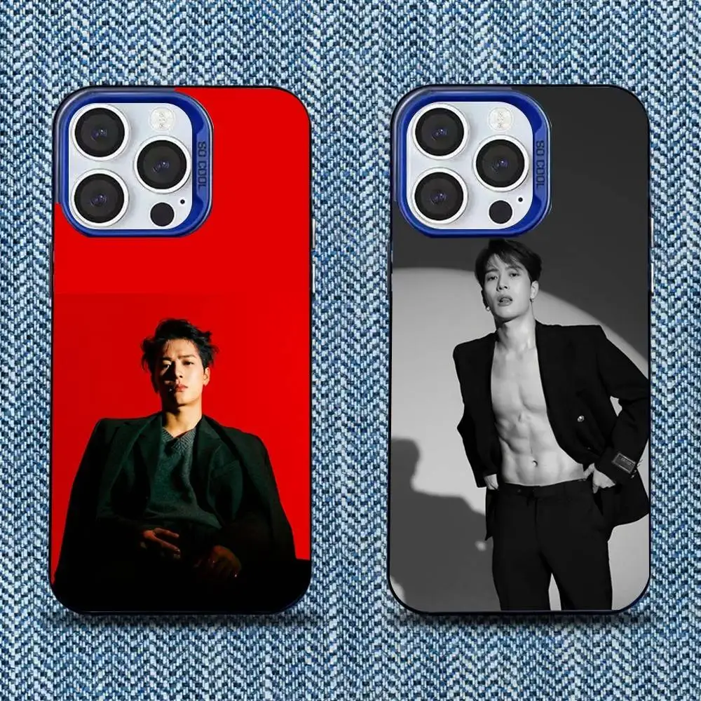 

J-Jackson Wang Singer Phone Case For iPhone 16,15,14,13,12,11,Mini,Pro,SE,MAX Blue Matte Silicone Cover