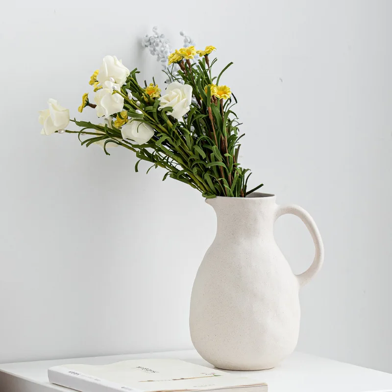 Ceramic Vase Home Decor Nordic Wedding Decoration Desktop Art Flower Vase for Decor Home Decoration Accessories Dropshipping