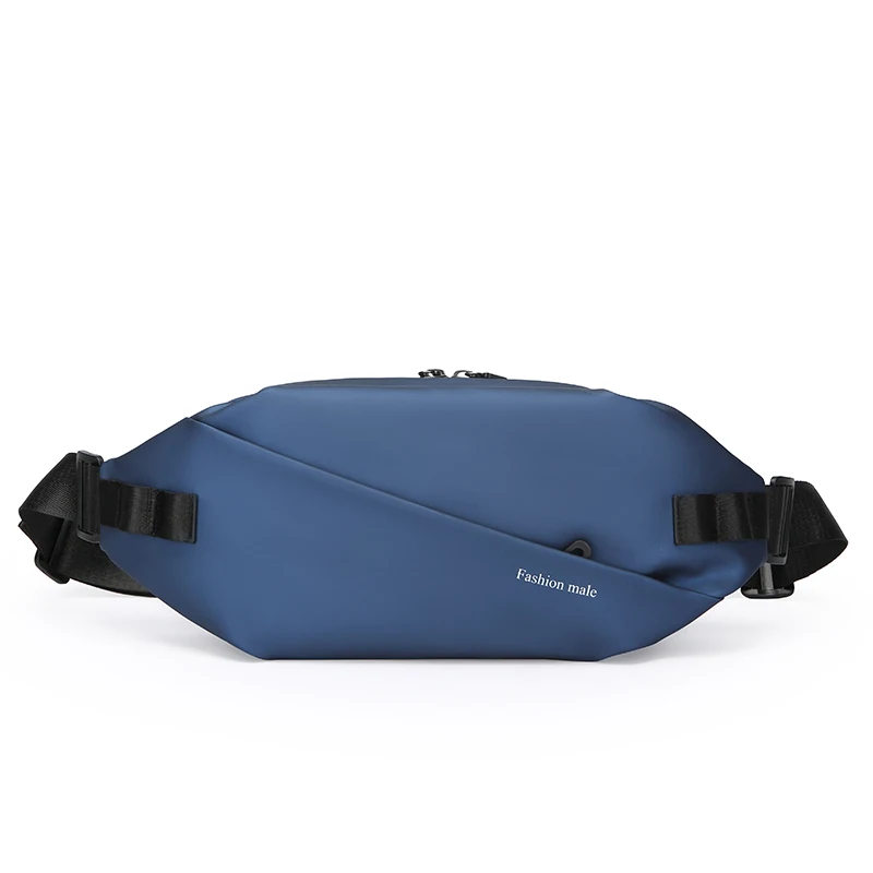 Sac de taille |   sac de poitrine à la mode adapté aux activités de randonnée, de course et de plein air, noir, conception de suture durable