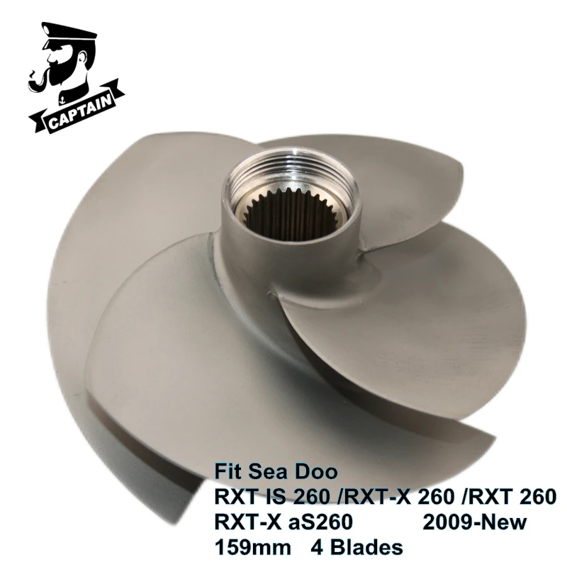 Captain Jet Ski Impeller 159mm fit Seadoo RXT IS 260 /RXT-X 260 /RXT 260  RXT-X aS260 267000945 Jetski Sea Doo Watercraft PWC