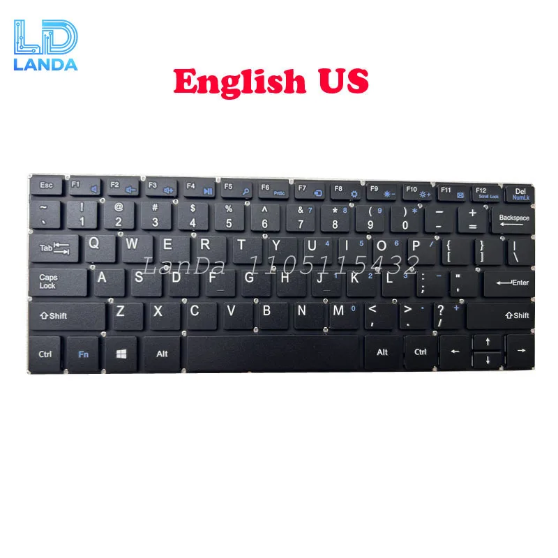 Laptop Keyboard For Teclast F5 F5R For Jumper For EZBook X1 English US Black No Frame New