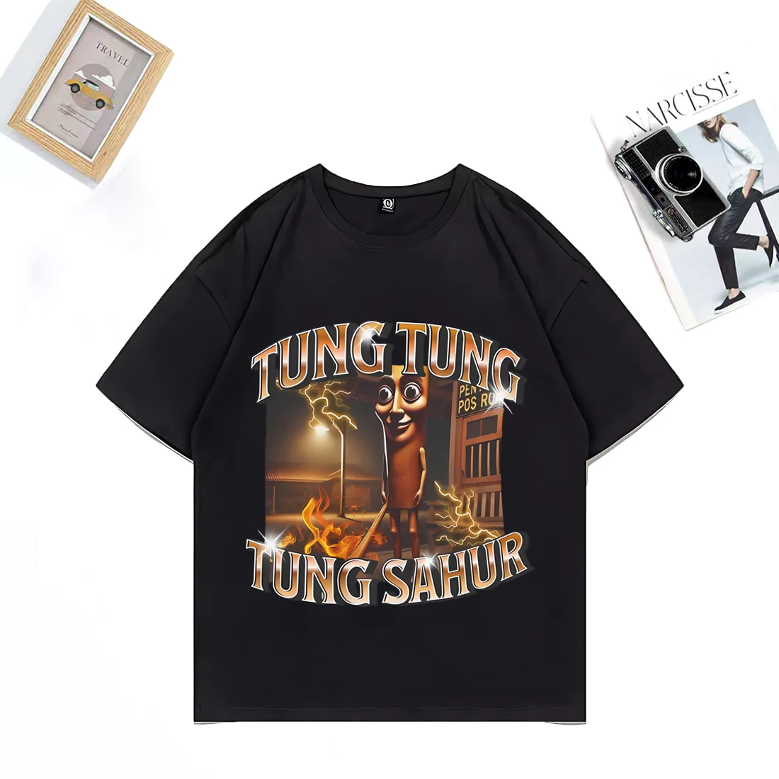

Tung Tung Tung Sahur Funny Baseball Bat Meme T-shirt Men's Clothing Fashion Humor Style Shirts Unisex Summer O-Neck Tops T Shirt