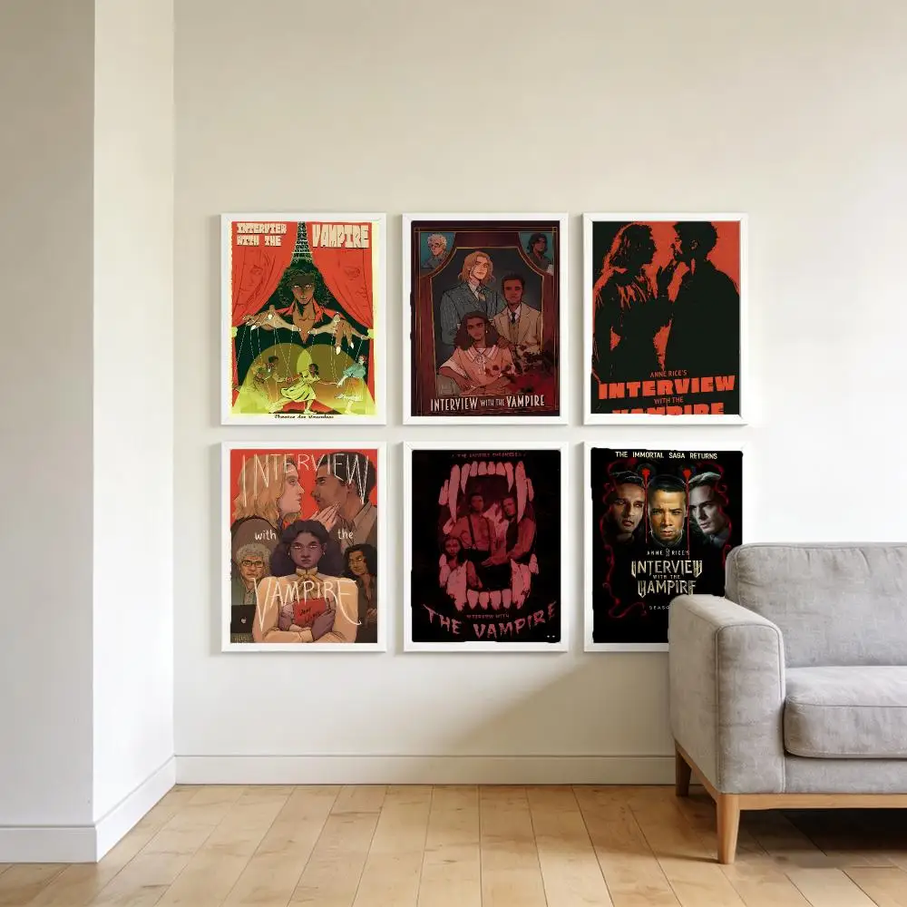 Movie Interview with the Vampire Poster Elegant Home Artwork Collection & Trendy Interior Decor