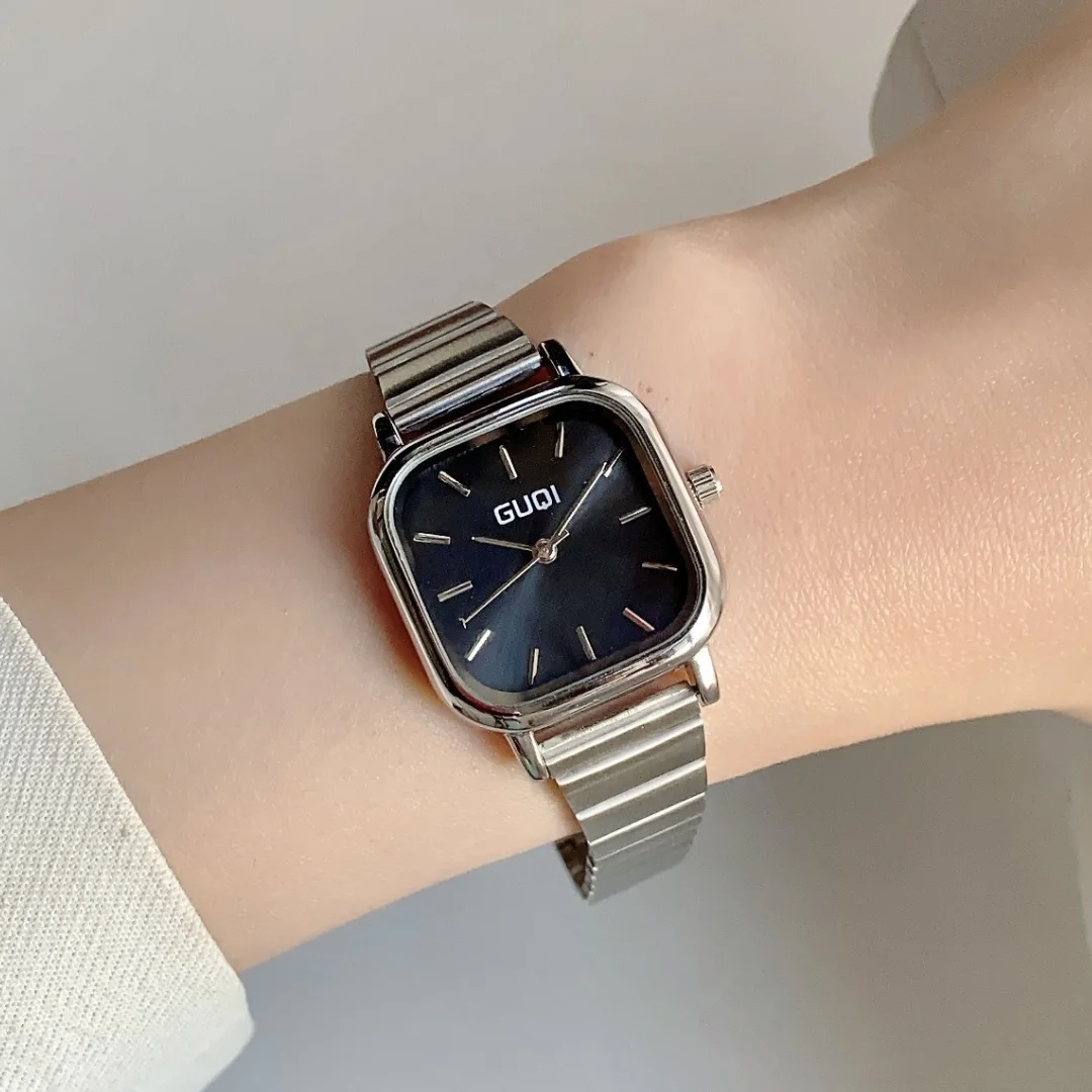 Женские кварцевые наручные часы с простым циферблатом, брендовый бамбуковый ремешок из нержавеющей стали, женские деловые часы, студенческие часы, relojes de mujer