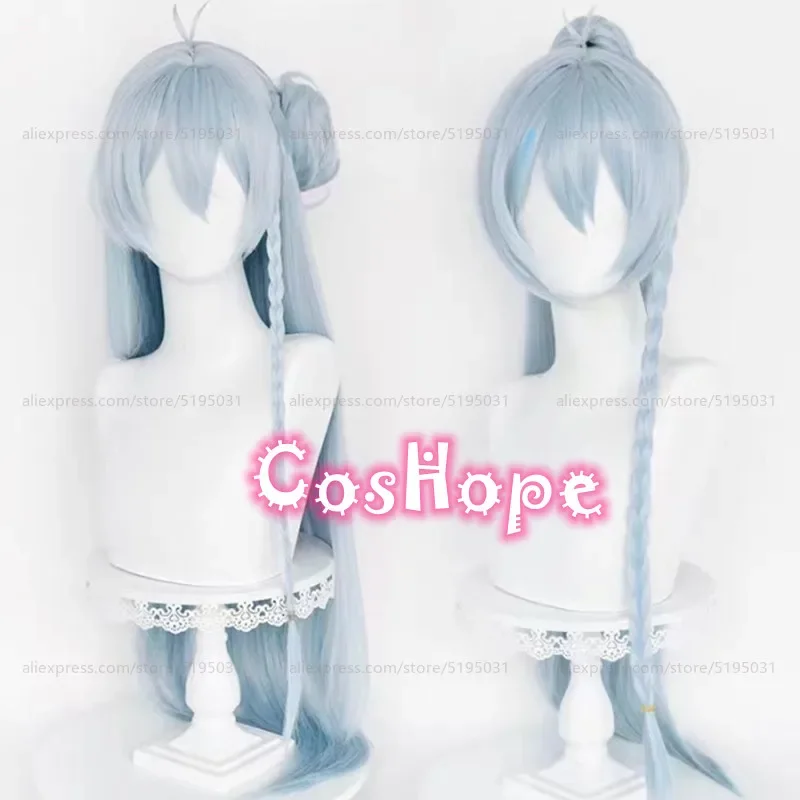 Hibiki watartu cosplay wig light gray blue wig anime cosplay wigs heat resistant synthetic wig Halloween