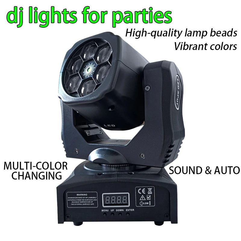 

Dj Lights for Parties LED 90w Beam Moving Head Lighting RGBW DMX 512 Dyeing Effect Disco Bar Light Atmosphere Party Clubs Stag