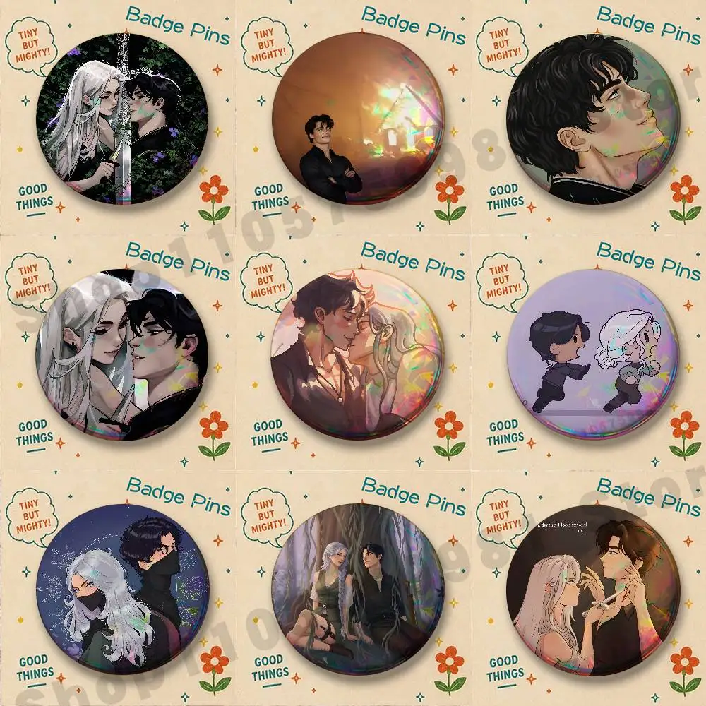 Cute CP Kai Azer P-Powerless Trilogy Badges Pins Button Custom Anime Role Old-school Brooches Cartoon Collar Gifts