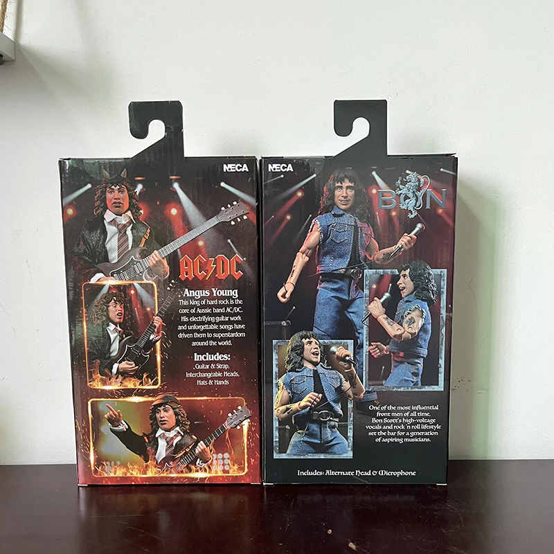 Highway To Hell Angus Young Bon Scott Action Figure Model Toys Collection Joint Movable Christmas Gift Toys For kids