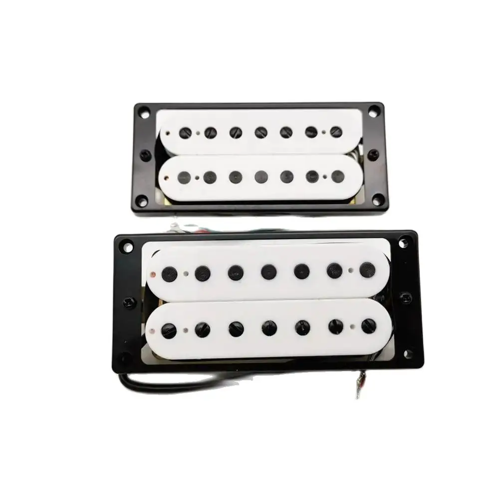 7 Strings Guitar Pickups Humbucker Ceramics Neck And Bridge Electric Guitar Pickups 4C White Professional Guitar Parts