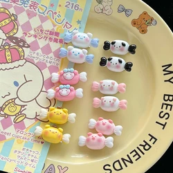 Sanrios Cinnamoroll My Melody Pompom Purins Hello Kitty Cartoon Candy Barrette Children Duckbill Clip Mini Hairpin Headgear