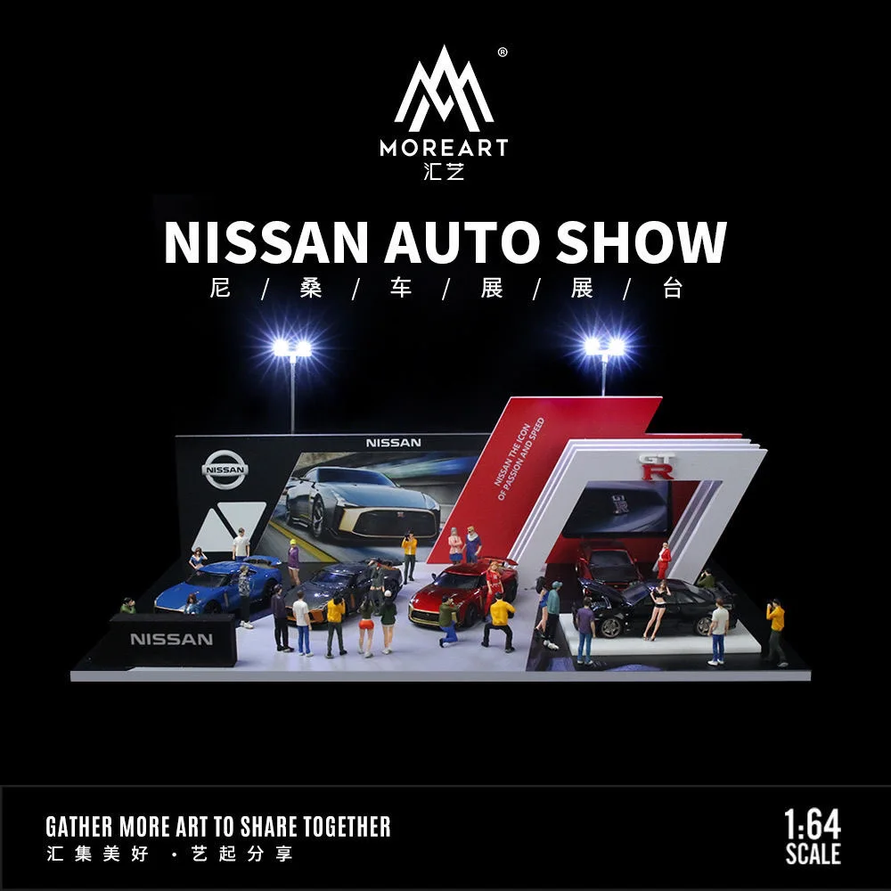 Timemicro & Moreart 1:64 Nissan Gtr Mazda Lamborghini Thema Assemblage Versie Simulatie Legering Auto Model Display Scene