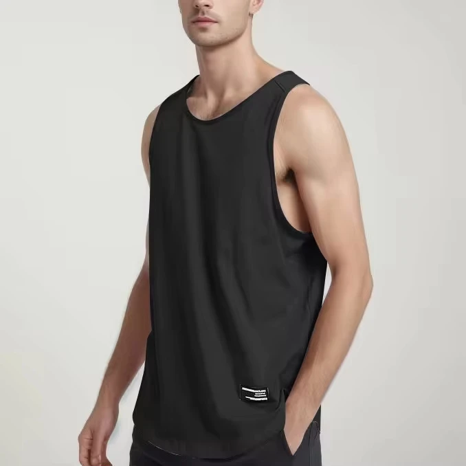 Men'S Bodybuilding Fitness Tank Shirt Men'S Cotton Wiry Breathable Fitness Vest Sleeveless T Shirt Oversized T Shirts