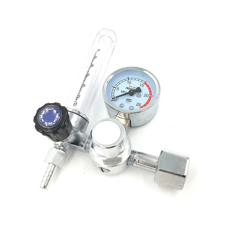 مقياس تدفق الأرجون منظم الأرجون Mig Tig 0-25 Mpa، مقياس التدفق القياسي، جهاز اللحام، مخفض ضغط الأرجون-جديد