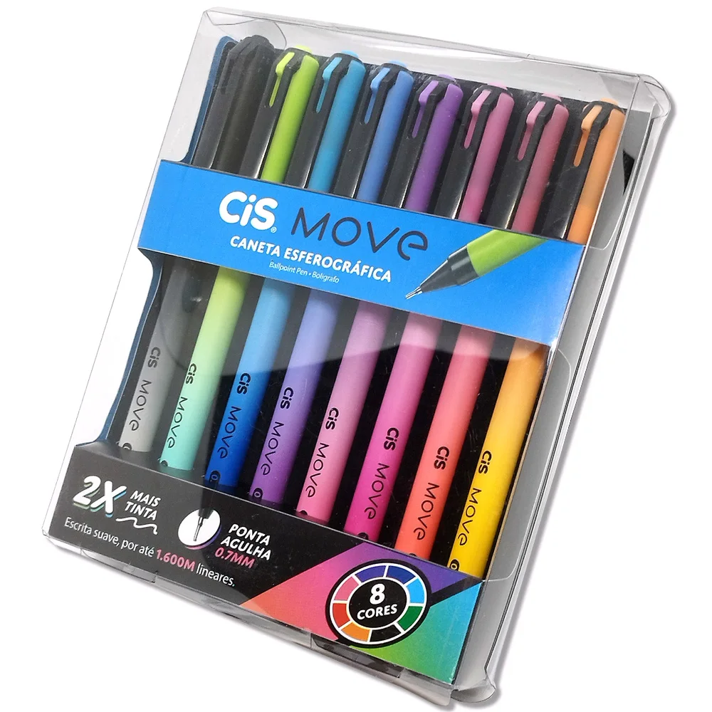 0,7mm MOVE CiS Ballpoint Pen-8 Colors