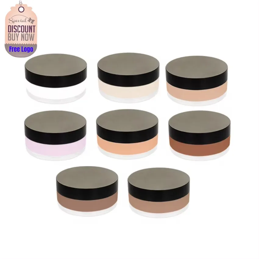 Private Label 8colors Makeup Setting Powder Oil Control Brighten Easy To Apply Waterproof Long Lasting Matte Face Powder Bulk