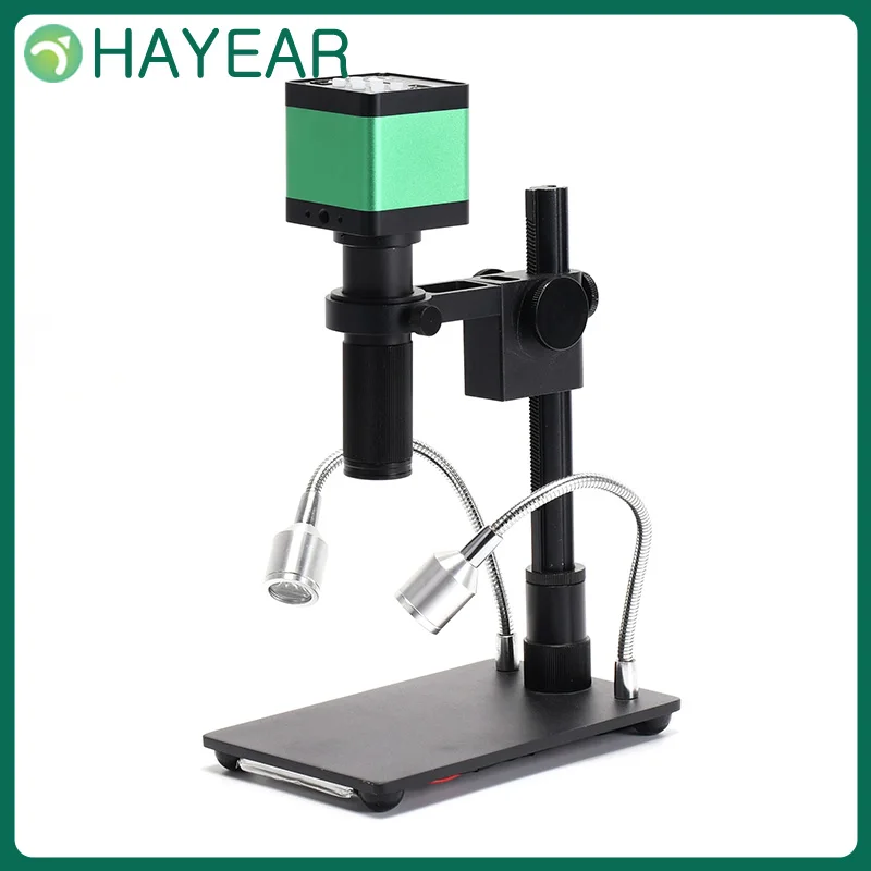 

HAYEAR 37MP 1080P HDMI USB TF Video Recorder Microscope Camera + MINI Stand + 150x C Mount Zoom Lens For Lab PCB IC BGA Repair