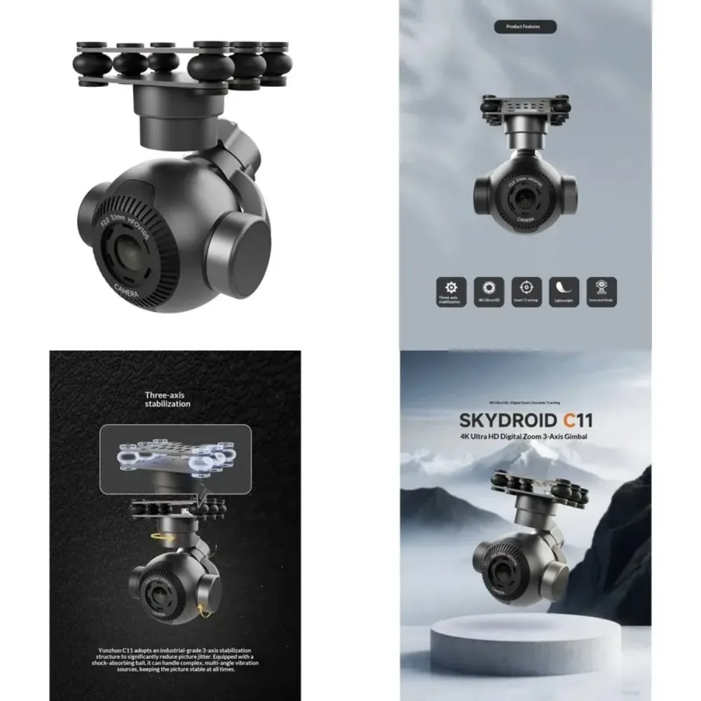 C11 PTZ 4K ultra-clear three-axis stable 30x electronic zoom intelligent tracking camera