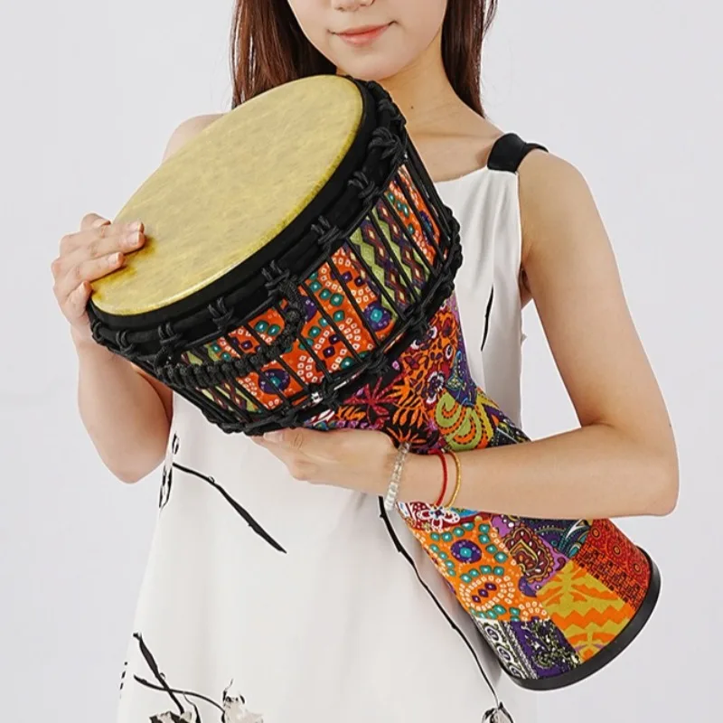 

11 Inch Djembe Drum Fiber Skin Portable African Drums Professional Adult Beginner Tambourine Handheld Percussion Instruments