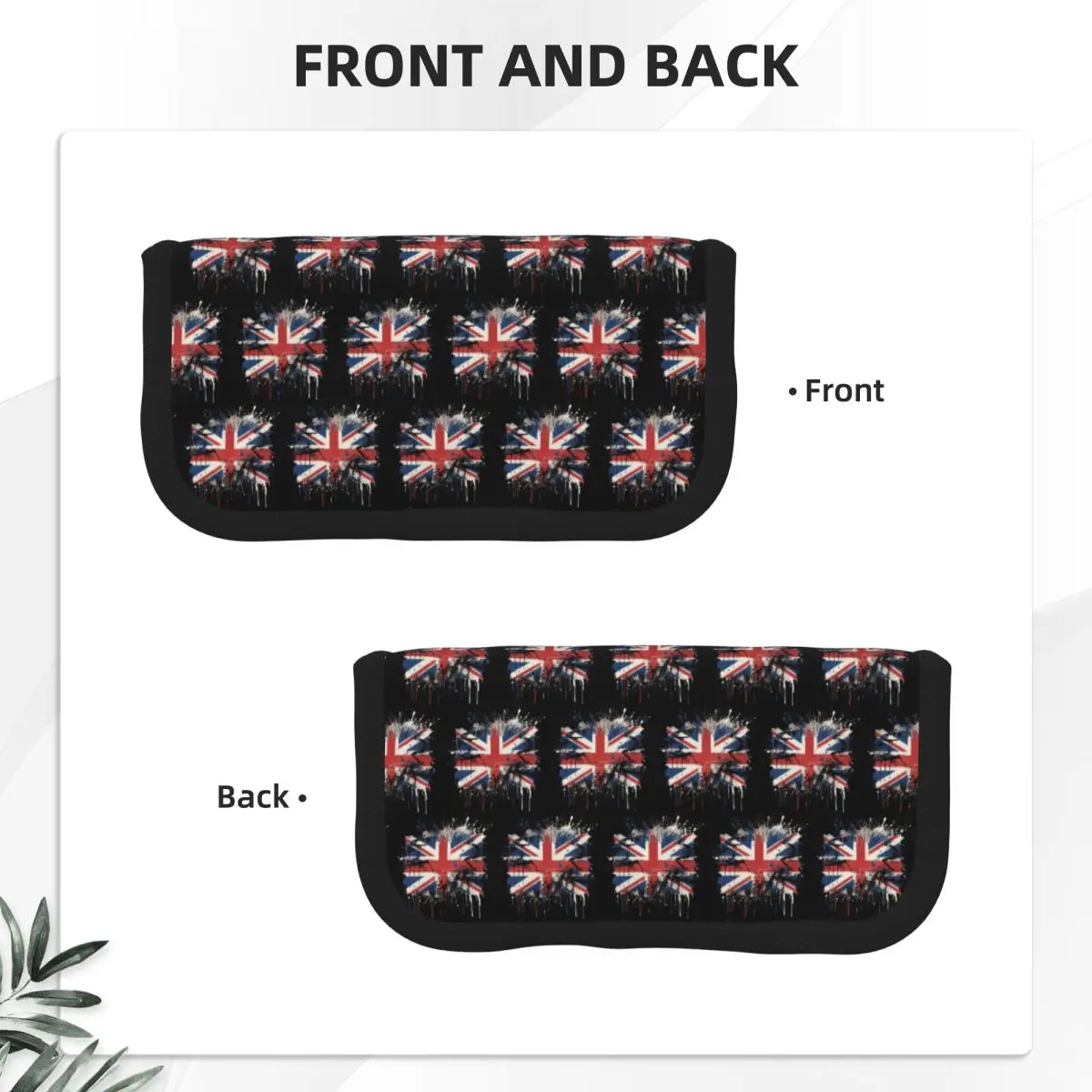 Union Jack Flag Of The UK United Kingdom British Pencil Cases Pen Box Pencil Bag Big Capacity Pencil Pouch Storage Stationery