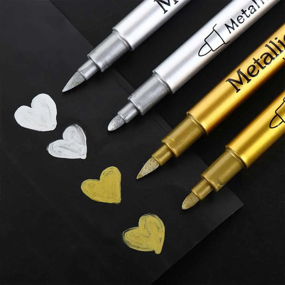 Ink Is Shiny Metallic Marker Pens Long-lasting Not Fade Paint Marker Pens Waterproof Persistent Resin Mold Pen Children Gift