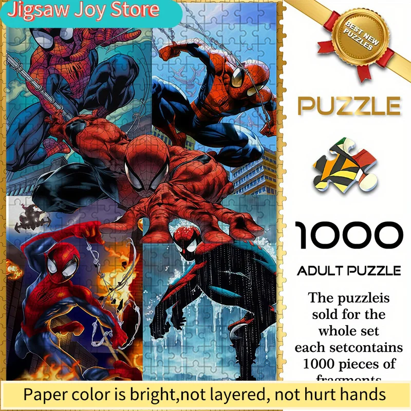 

Бесшовный пазл на тему Marvel Spider-Man W26.1.9-17, многоразовый постер с изображением Человека-паука из вселенной Spider-Man Universe, прочный, утолщенный