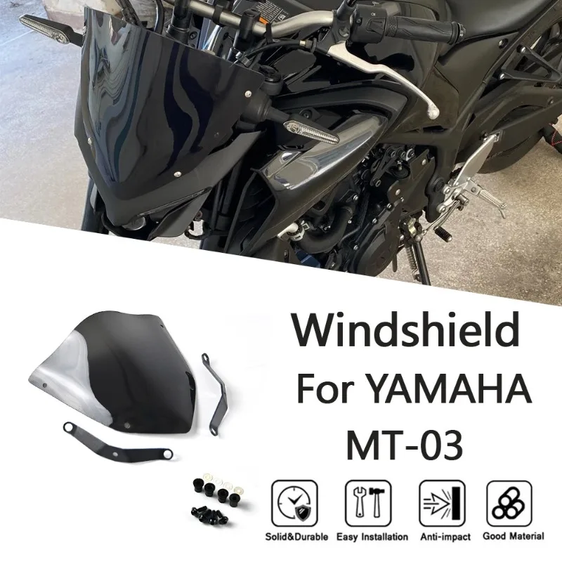 For Yamaha MT-25/03 2020-2024 Modified Special Front Windshield Windshield, Motorcycle Accessories