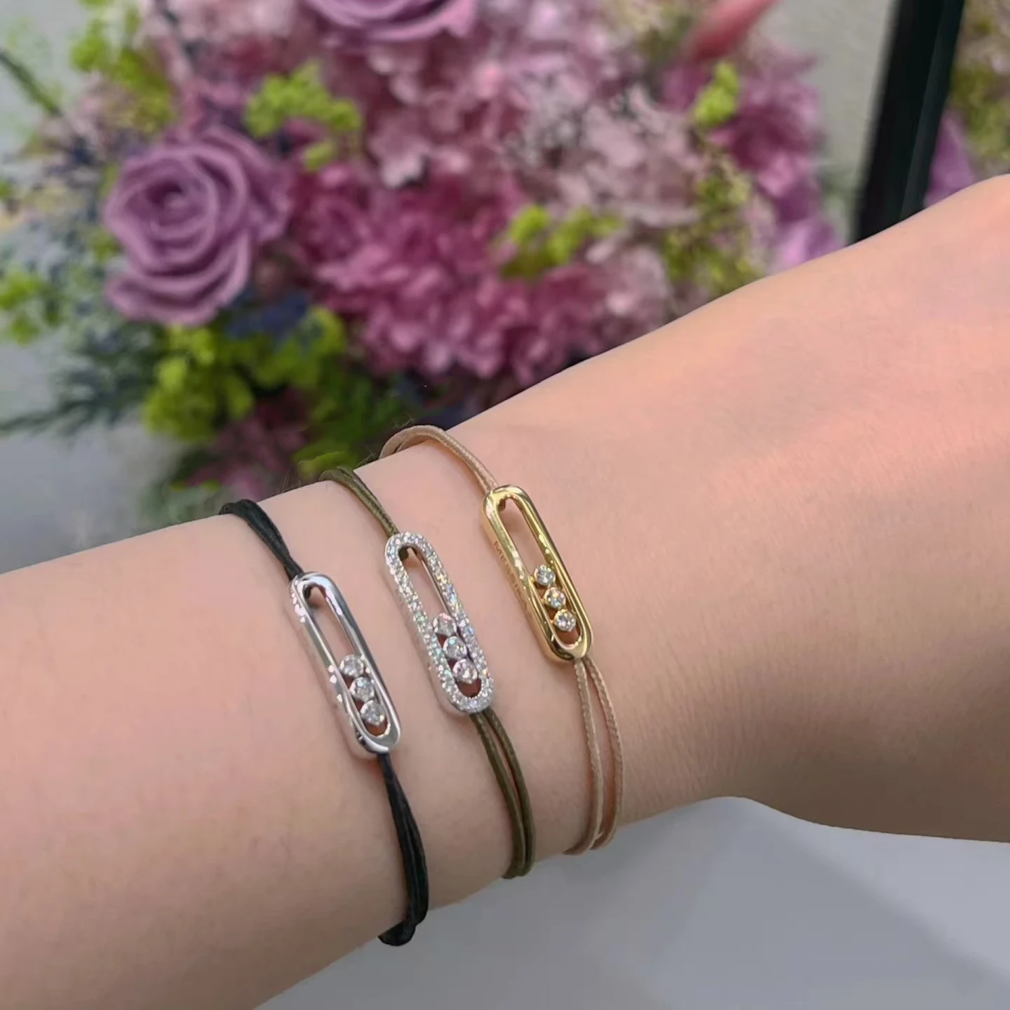 classic BABY MOVE Slide Bead Bracelet 925 Silver Luxury Jewelry 1:1 with Logo French Fashion Couple Bracelet Gift Wholesale