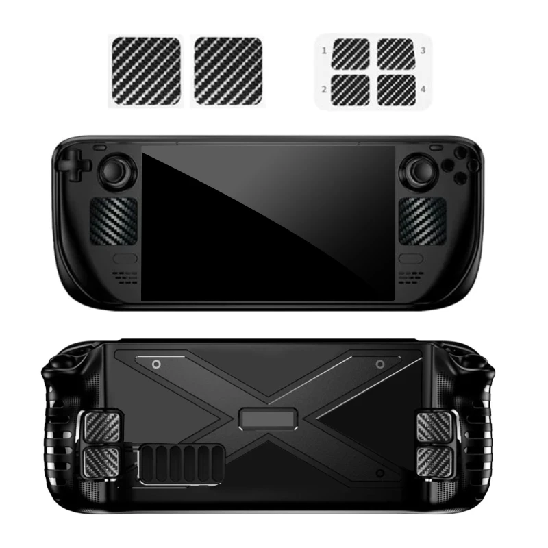 6Pack Wear-resistant Trackpad Sticker Skin Cover for Steam Deck Controller Grip Covers Game Controller Skin Accessories