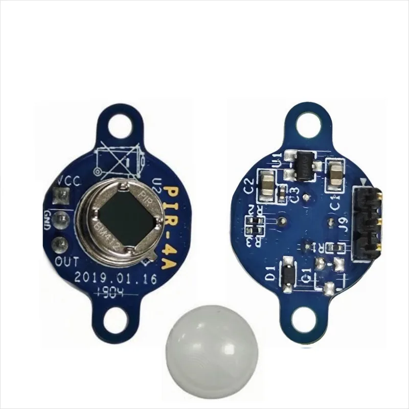Miniatur modul Sensor manusia modul inframerah Pyroelectric Sensor Chip PIR-4A