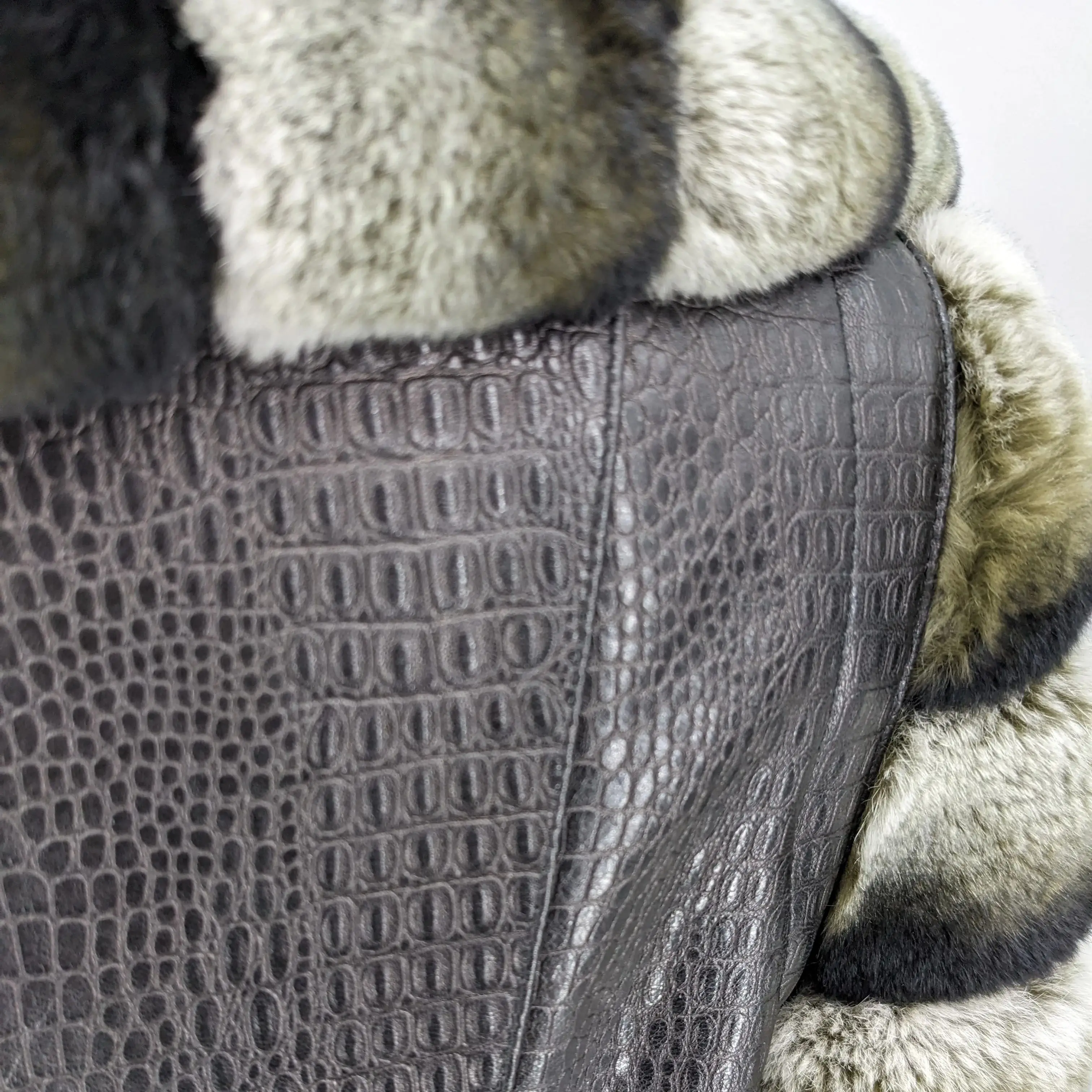 겨울용 리얼 렉스 토끼털 칼라와 소매가 있는 천연 양가죽 재킷 (탈부착 가능한 소매 포함) 250201