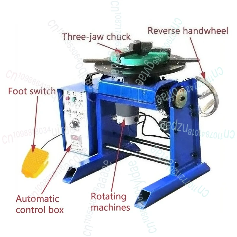 220 فولت BWJ-30 30 كجم محدد موضع اللحام مع ظرف صغير 200 مللي متر مع مفتاح سفلي لحام القرص الدوار