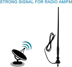 Herdio wasserdichte marine antenne gummi ente dipol flexibler mast fm am antenne für boot radio auto atv utv rzr spa rv