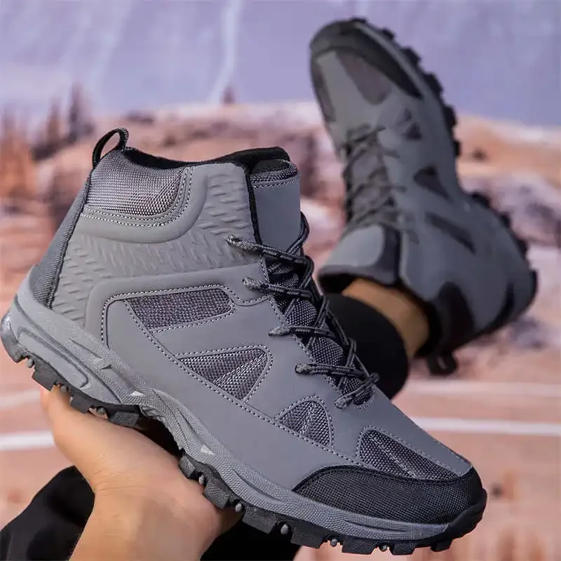 Short Barrel Desert Color Street Shoes Men Hiking Shoes Husband Treking Shoes Man Sneakers Sport Zapato Snaeker Design