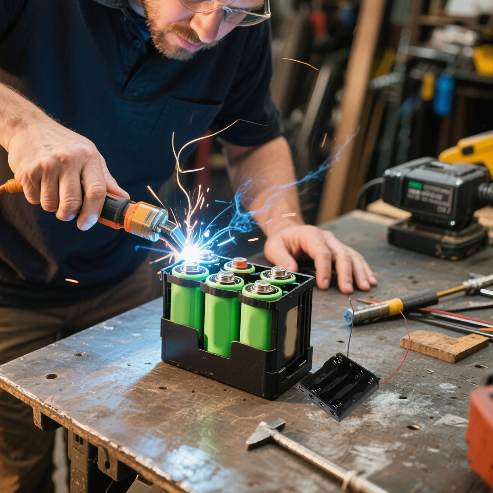 

12Pcs Holder Case Plastic Switch Box Compact Portable for DIY Electronic Projects Classroom Scientific Experiments